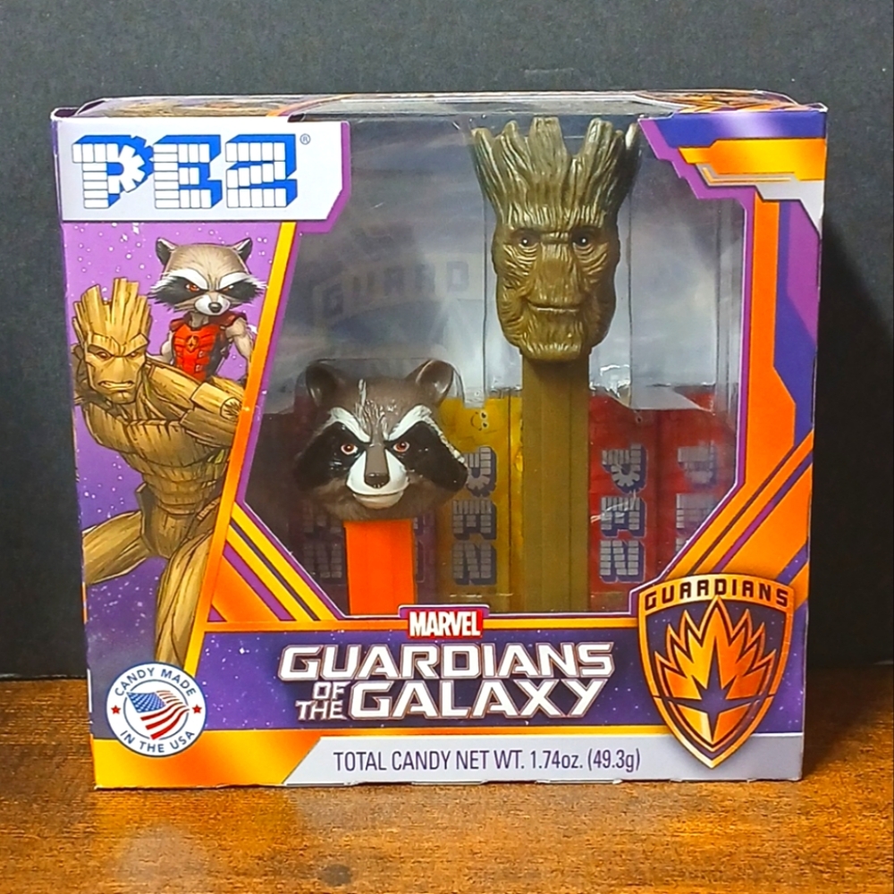 PEZ Marvel Groot & Rocket Raccoon Guardians of the Galaxy Boxed Set